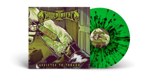 SIGNED! Addicted to Thrash 7-inch Vinyl - Green Splatter - Image 2